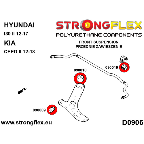 090009A: Vorderachse Querlenker vordere Buchse SPORT - Hyundai i30N