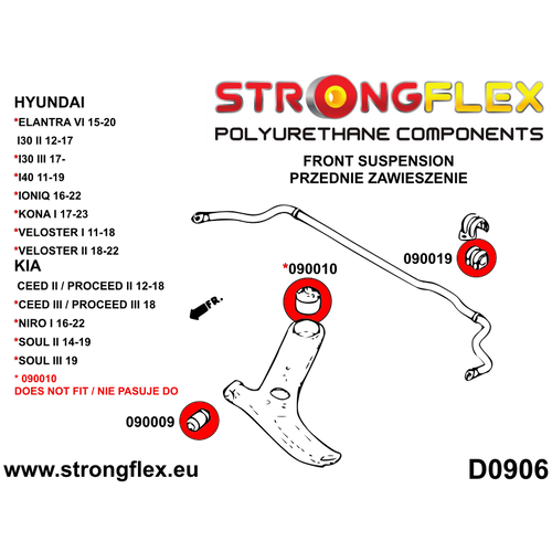 090019A: Vordere Stabibuchse SPORT - Hyundai i30N