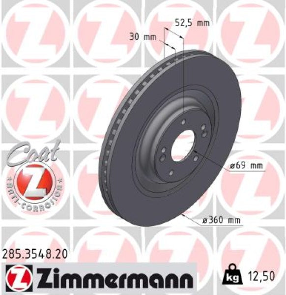 Zimmermann 360mm Bremsscheiben - Hyundai i30N Facelift