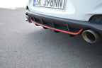 Diffusor Heck Ansatz passend für Hyundai I30 N Mk3 Hatchback schwarz Hochglanz