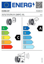 DUNLOP SPORT MAXX RT2 225/35R19 88(Y) MFS XL