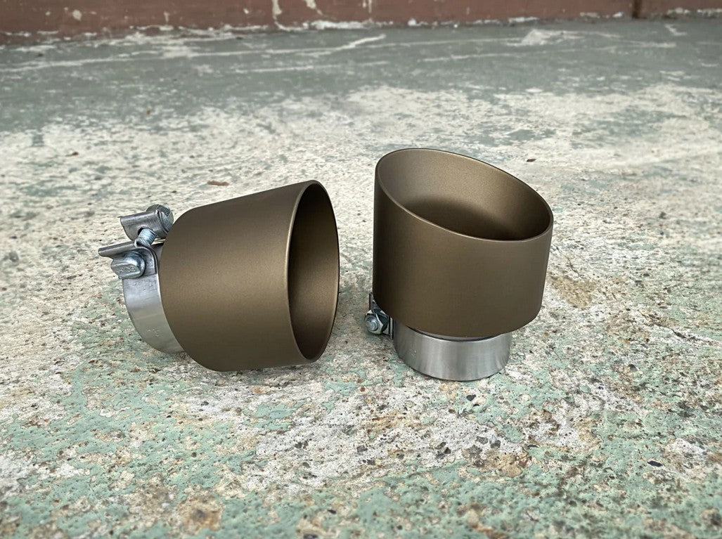 Endrohrsatz i30N Performance gebördelt gesteckt 114mm Bronze