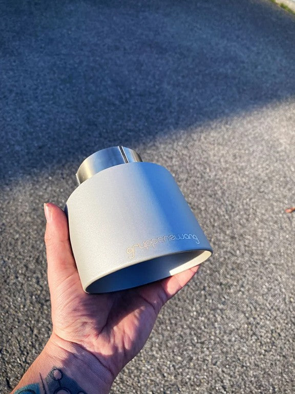 Endrohrsatz i30N Performance gebördelt gesteckt 114mm Titan