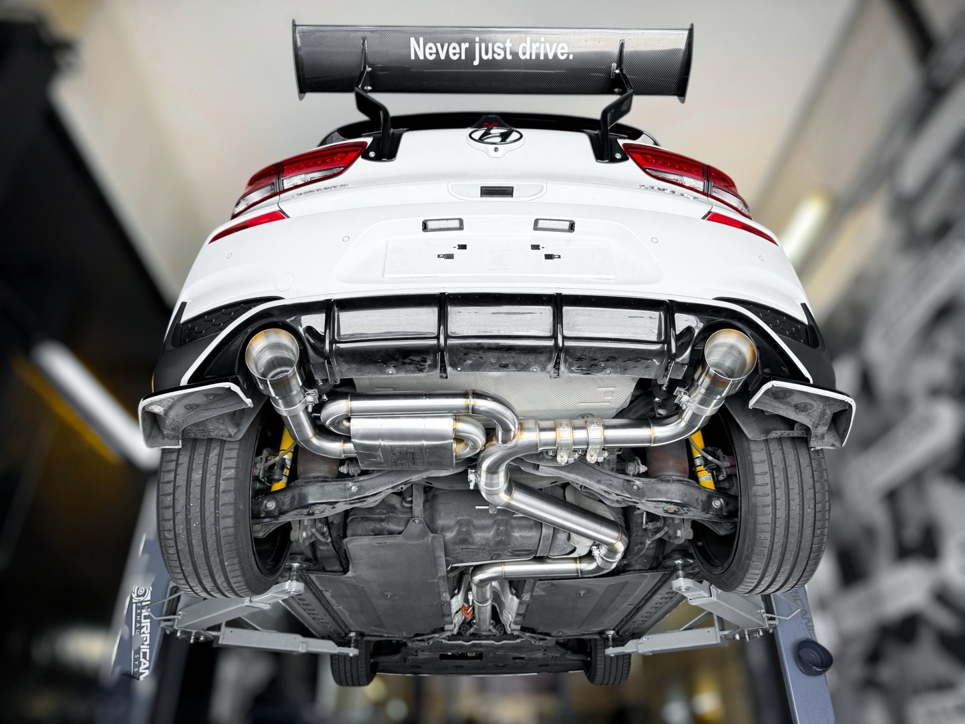 Hurricane 3,5" Abgasanlage für Hyundai i30 N Hatchback Vorfacelift - Konfigurator