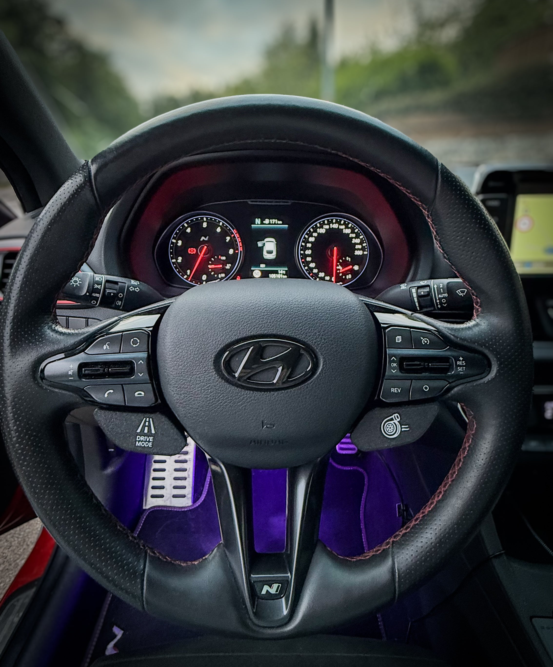 FeelTheBoost i30N Lenkradtastencover V2 für Hyundai i30N – Drive Mode- & N-Taste