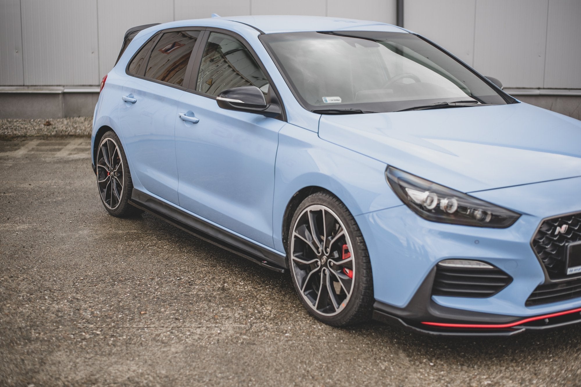 Seitenschweller Ansatz V.4 passend für Hyundai I30 N Mk3 Hatchback/ Fastback schwarz Hochglanz