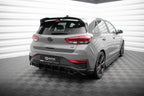 Heck Ansatz Diffusor für Hyundai I30 N Hatchback Mk3 Facelift schwarz Hochglanz