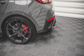 Heck Ansatz Flaps Diffusor V.2 für Hyundai I30 N Hatchback Mk3 Facelift schwarz Hochglanz
