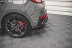 Heck Ansatz Flaps Diffusor V.2 für Hyundai I30 N Hatchback Mk3 Facelift schwarz Hochglanz