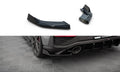 Heck Ansatz Flaps Diffusor V.6 für Hyundai I30 N Hatchback Mk3 Facelift schwarz Hochglanz