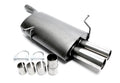 TA Technix Sportendschalldämpfer 2x76 mm Rund, gebördelt für BMW E46 (bis BJ 2001)