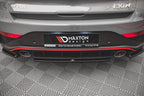 Mittlerer Cup Diffusor Heck Ansatz für Hyundai I30 N Hatchback Mk3 Facelift schwarz Hochglanz