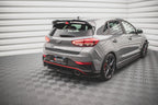 Mittlerer Cup Diffusor Heck Ansatz für Hyundai I30 N Hatchback Mk3 Facelift schwarz Hochglanz