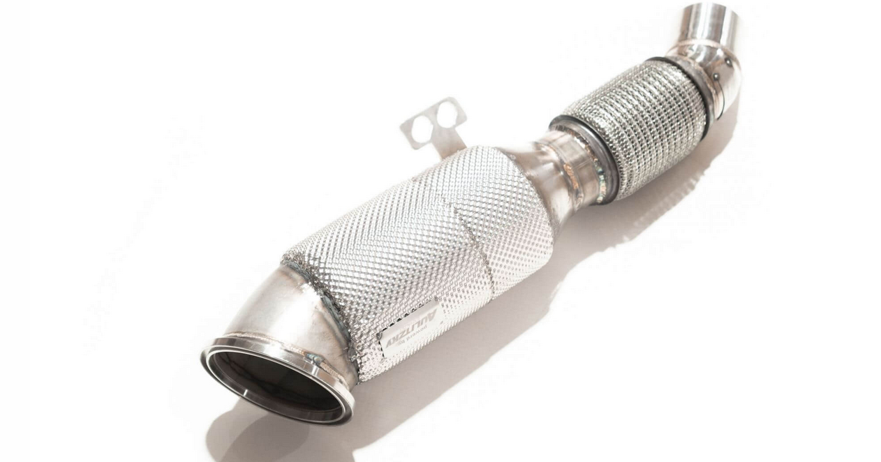 [NON-OPF] ECE 200 Zellen Downpipe 3,54" (90mm) mit Sport-Kat | passend für BMW 340i/440i nonOPF (F30/F31/F32/F33/F36) B58